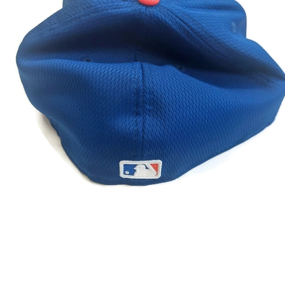 59Fifty New Era Size 7 7/8 New York Mets Fitted Hat Cap Blue Orange - Picture 4 of 6